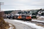 CN 4806 leads 559 at Saint-Fabien station